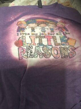 Gildan Purple Kids Graphic Sweatshirt "Little Reasons"